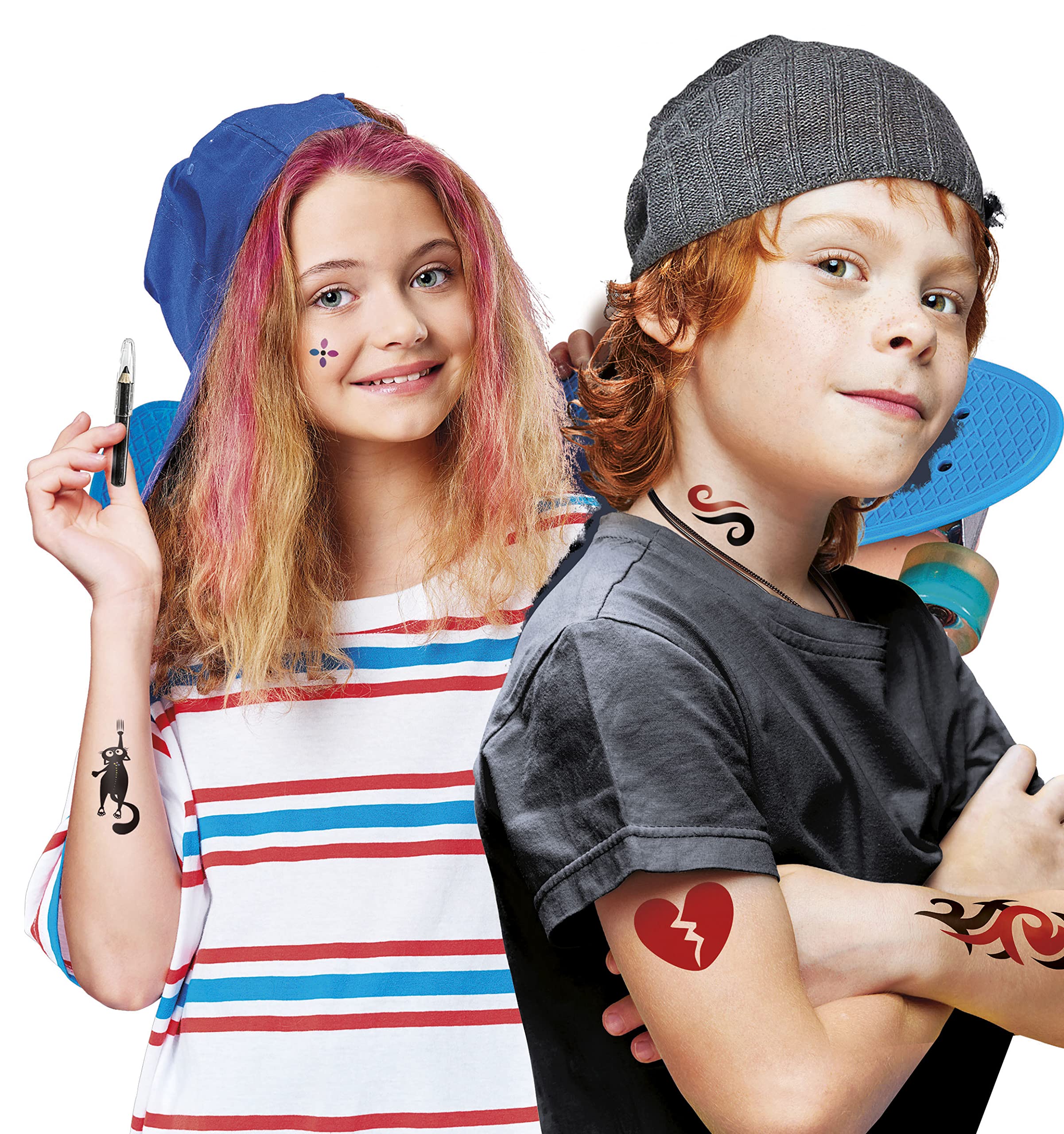 Clementoni Crazy Chic Crazy Tattoo - Kit Tatuaggi Temporanei Glow In The Dark Per Bambine 6+ Anni - Foto 8