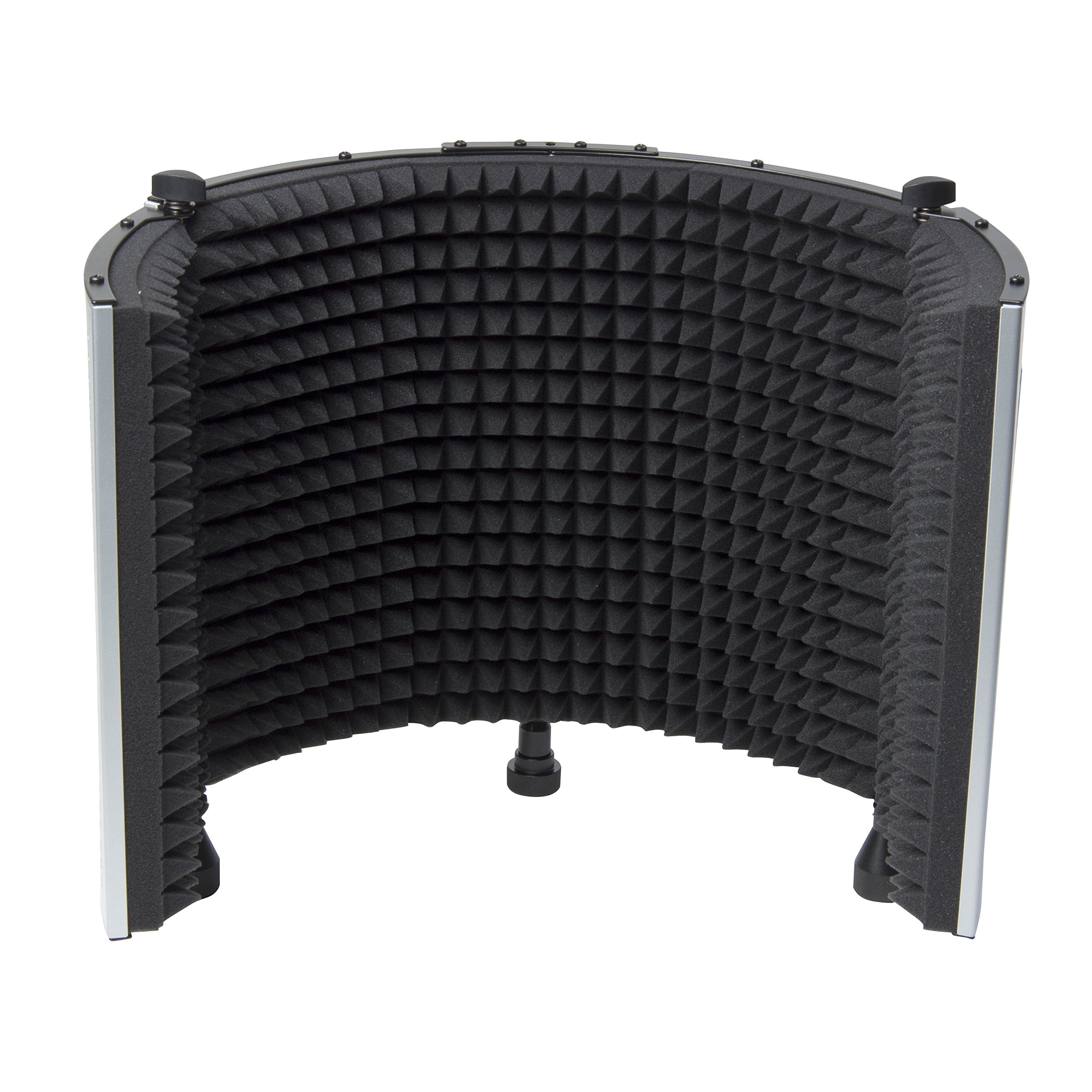 Fame Pro Serie Mic Reflexion Screen Premium, Akustisch Optimierter Reflexion Filter, Schutz vor Übersprechungen, Nebengeräuschen, Faltbar, Einfache Montage, Ideal für Podcasts, Sprachaufnahmen, Mobile