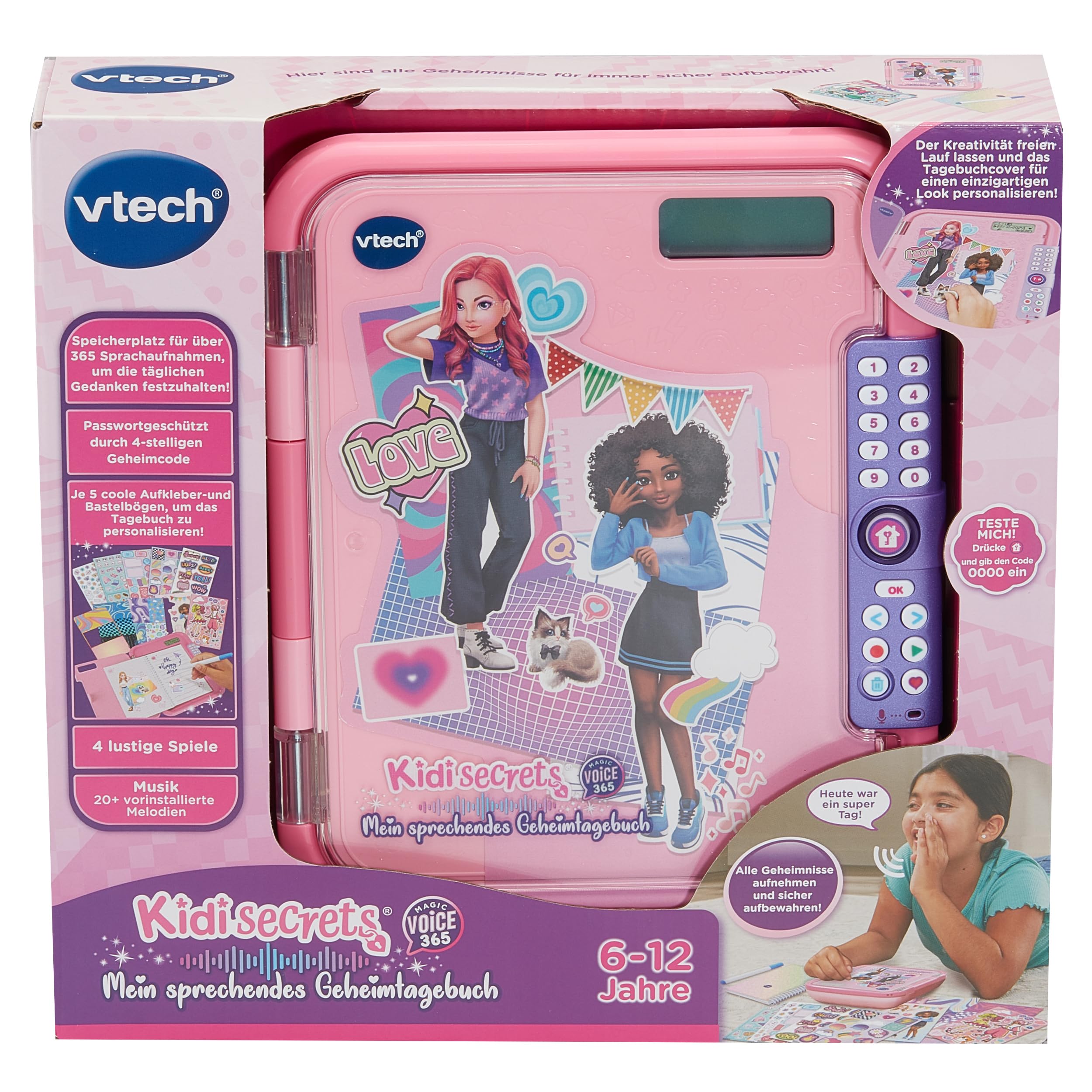 VTech KidiSecrets Magic Voice 365 - Sprachaufnahme Tagebuch