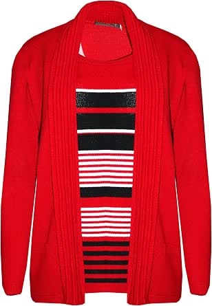 New Ladies Striped Twin Knitwear Set 