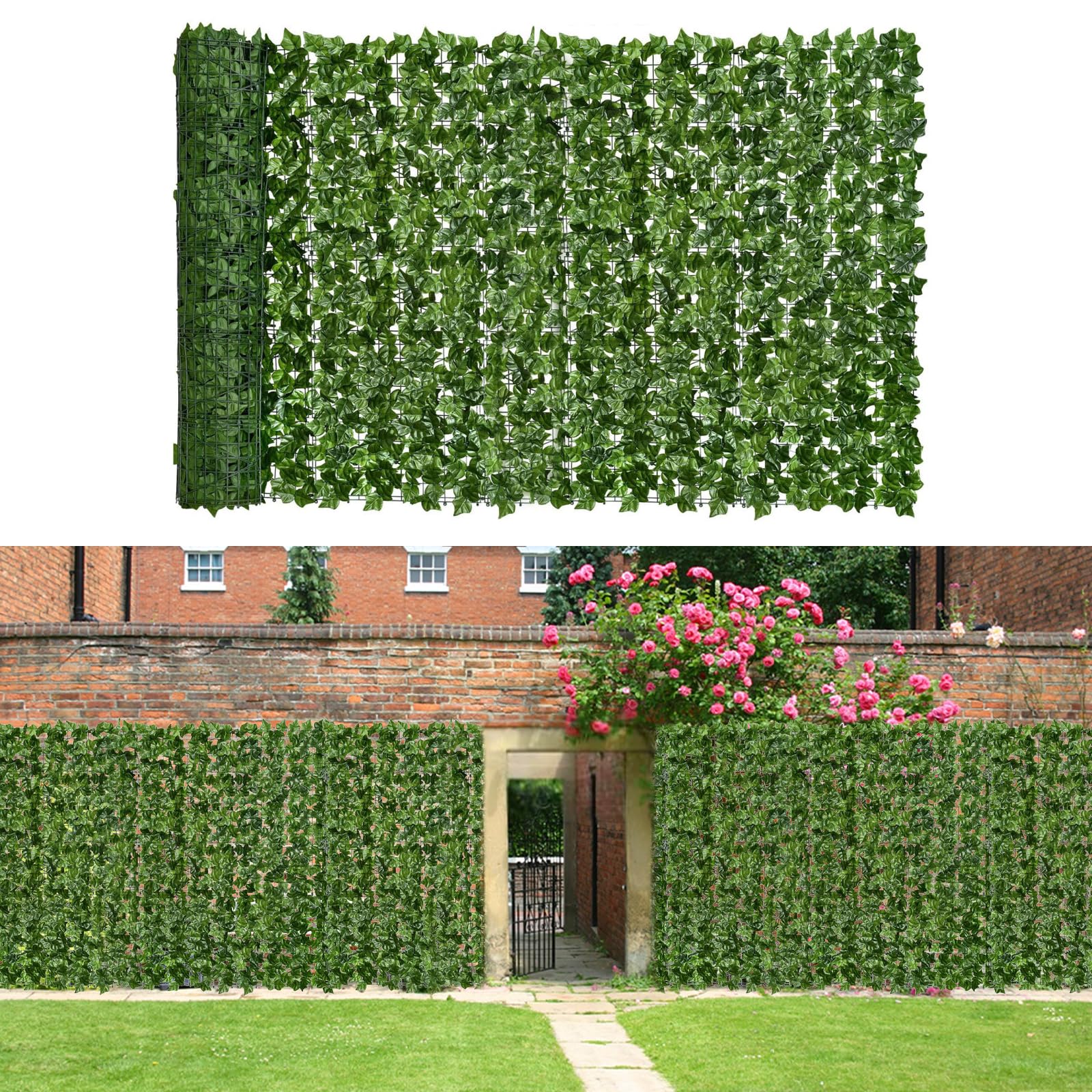 Knstlicher Efeu Sichtschutz Zaun, 1 x 3m Balkon Sichtschutz mit Kunst Efeu  Balkonbespannung Sichtschutz Garten fr den Garten Balkon Auendekorati :  Amazon.de: Kche, Haushalt & Wohnen