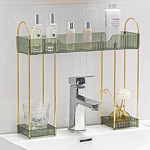 Amazon.com: YCIA&DONE Bathroom Countertop Organizer Over The Faucet ...