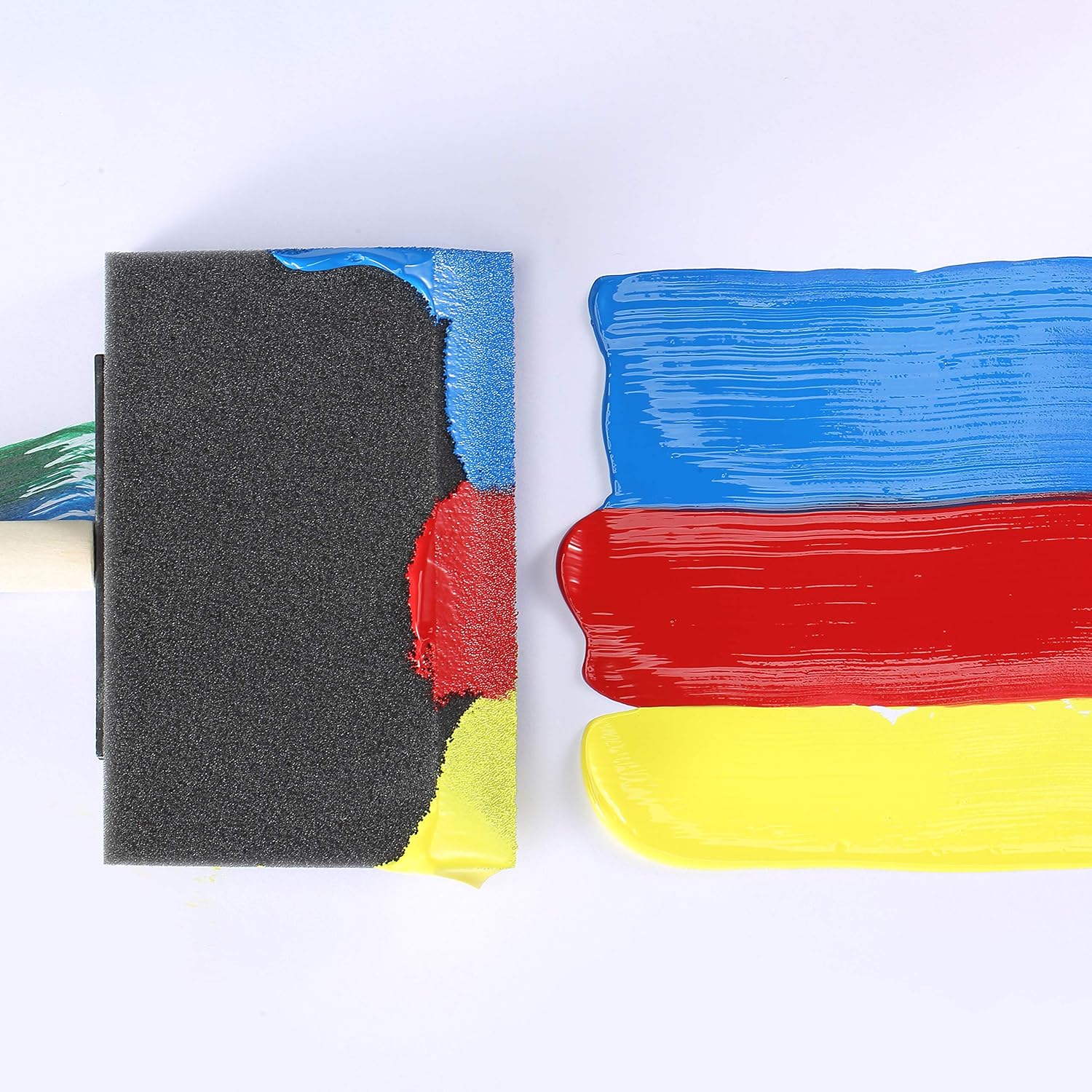 Bates Foam Paint Brushes, Assorted Sizes, 20 Pack, Sponge Paint Brush