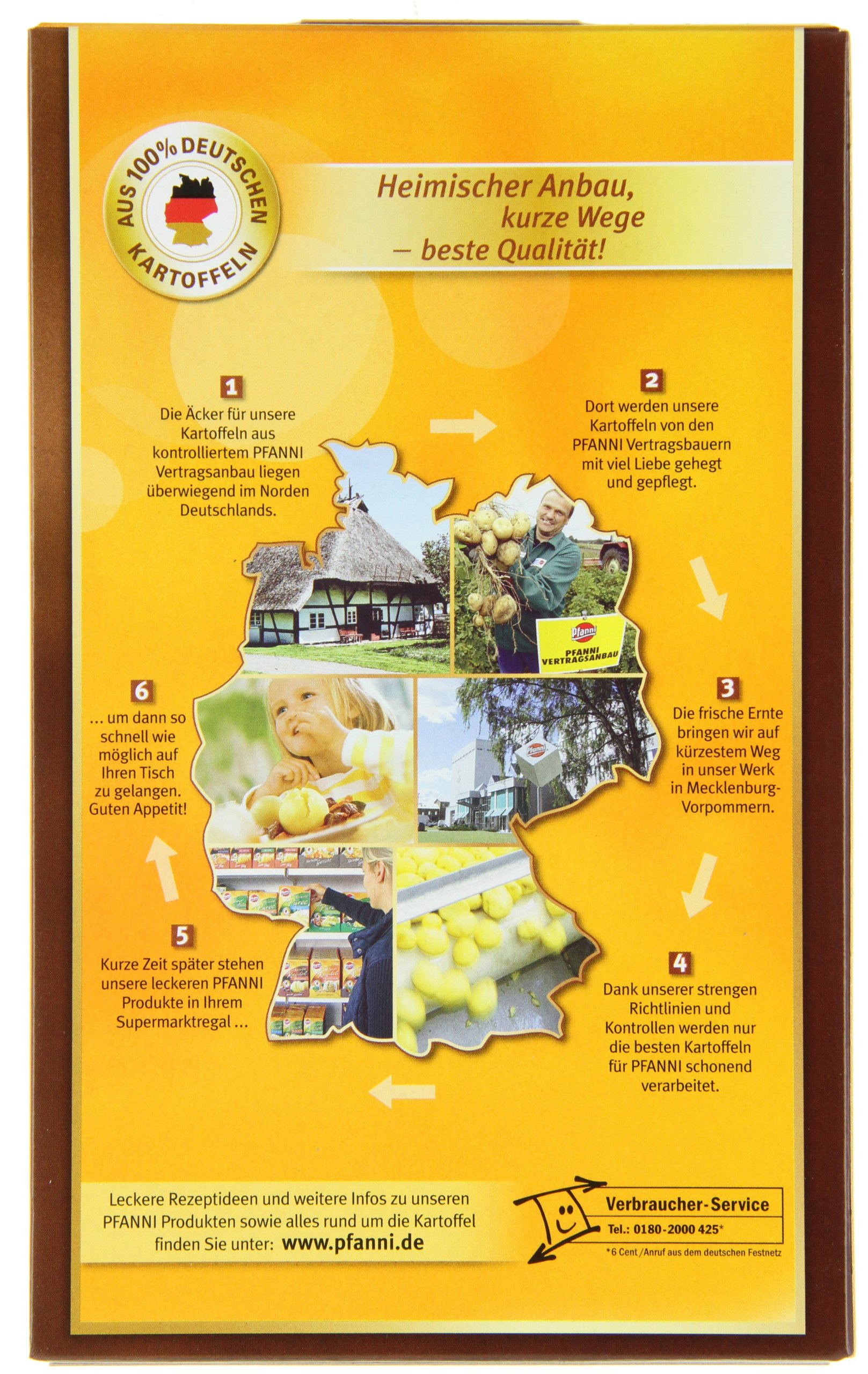 Pfanni Kartoffel Knödel Halb & Halb der Klassiker für ein leckeres Kartoffelgericht mit 100% deutschen Kartoffeln 7x 400 g (Packung mit 2)