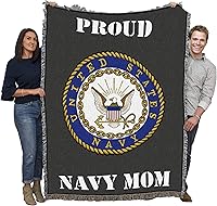 Vista 26 de Pure Country Weavers PCW - Manta fuerte de la Marina de los Estados Unidos, manta militar de regalo, tejida de algodón, fabricada en los Estados