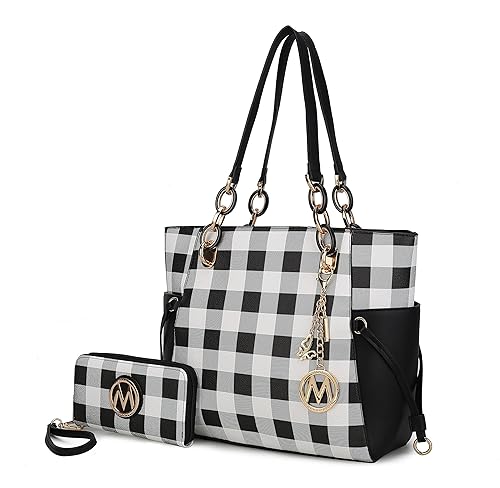 MKF Collection Women's Tote Bag With Wristlet Wallet Bag, Vegan