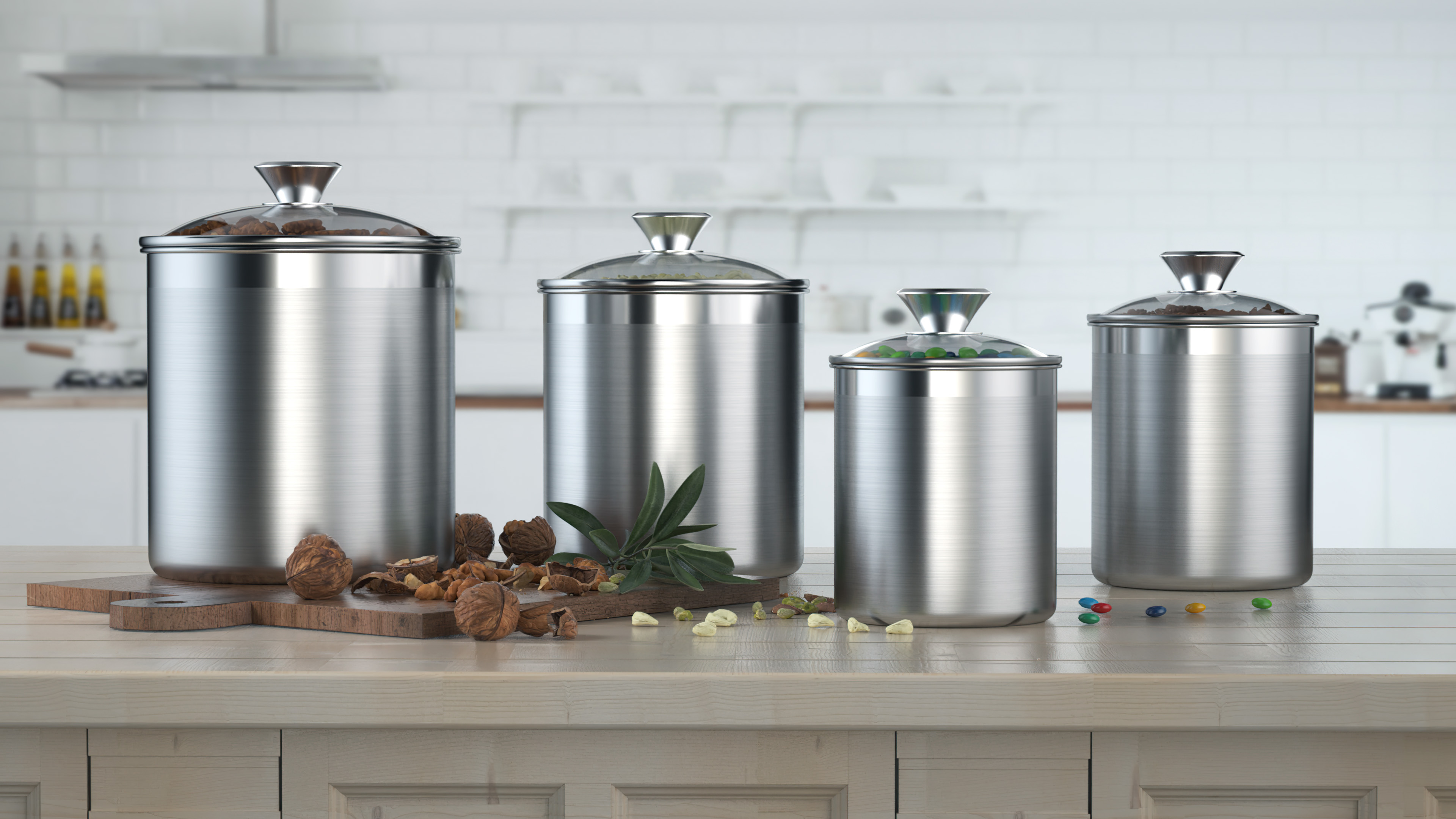 Amazon.com: Cooks Standard Stainless Steel Food Jar Storage