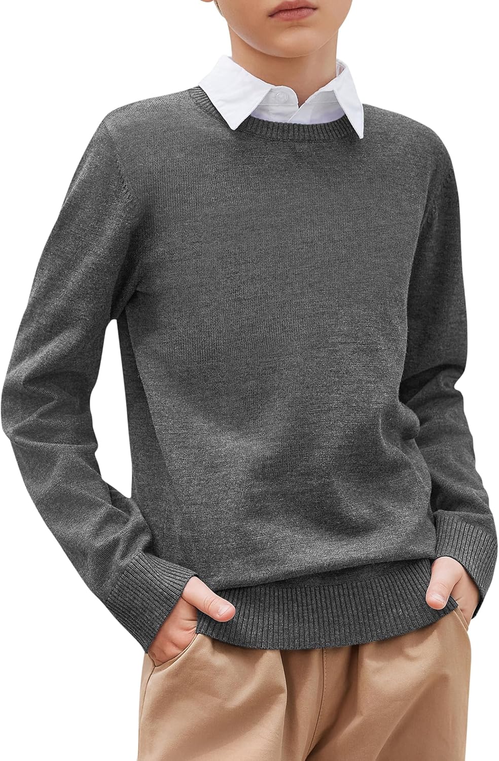 Mango Kids gebreide trui donkerblauw Mango Kids gebreide trui donkerblauw