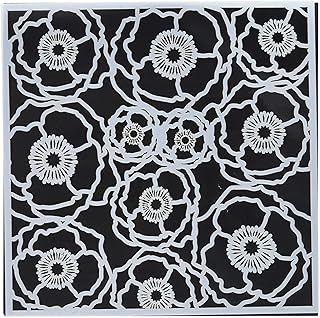 CRAFTERS WORKSHOP Crafters Workshop Template, 6" x 6", Poppy Field, White