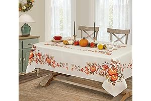 Thanksgiving Traditions Autumn Harvest Bordered Thanksgiving Tablecloth