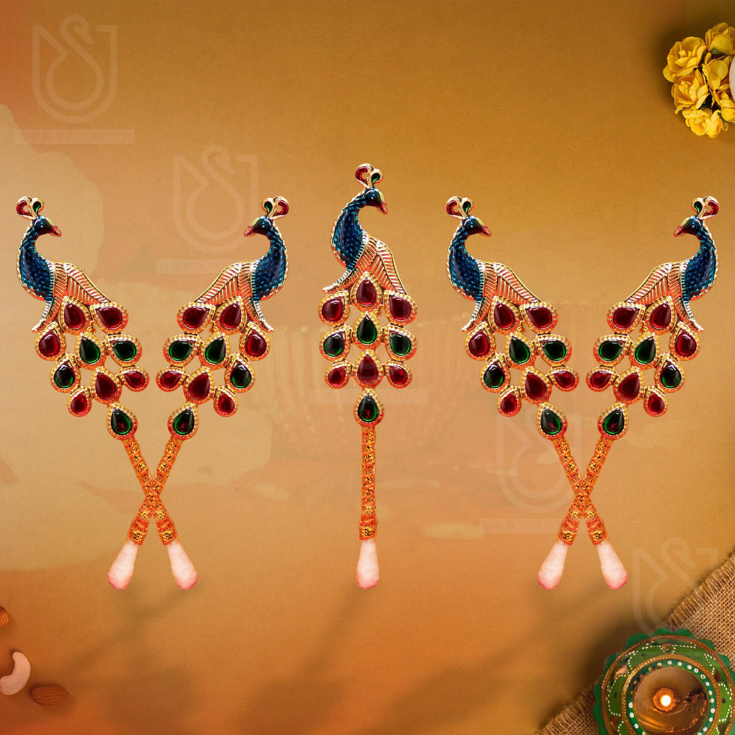 See full amazon price history chart for UrbanShilp Pooja Tilak Stick Meenakari Colorful Diamond Tilak Sticks Peacock Shape Tilak Stick, Pooja Thali Item (Pack of 5 Sticks) UrbanShilp Pooja Tilak Stick Meenakari Colorful Diamond Tilak Sticks Peacock Shape Tilak Stick, Pooja Thali Item (Pack of 5 Sticks) (B0CJXWYMVJ) Amazon Price History, Amazon Price Tracker