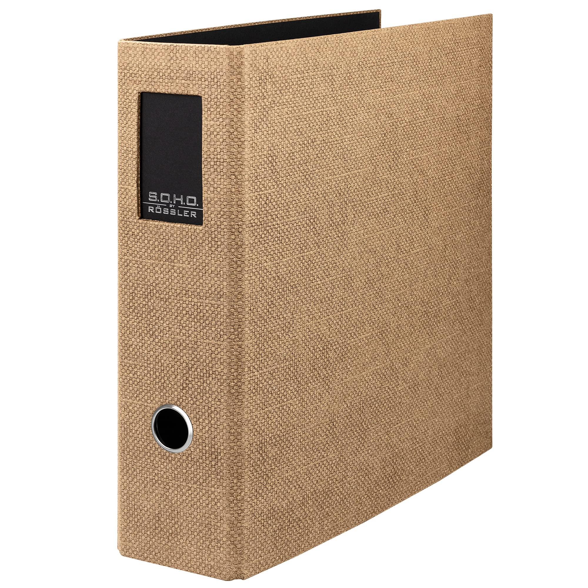 Classeur A4 Rössler Papier S.O.H.O. Hazelnut - Largeur Dos 85 Mm, étiquette Dos, Qualité Premium Fabriqué En UE