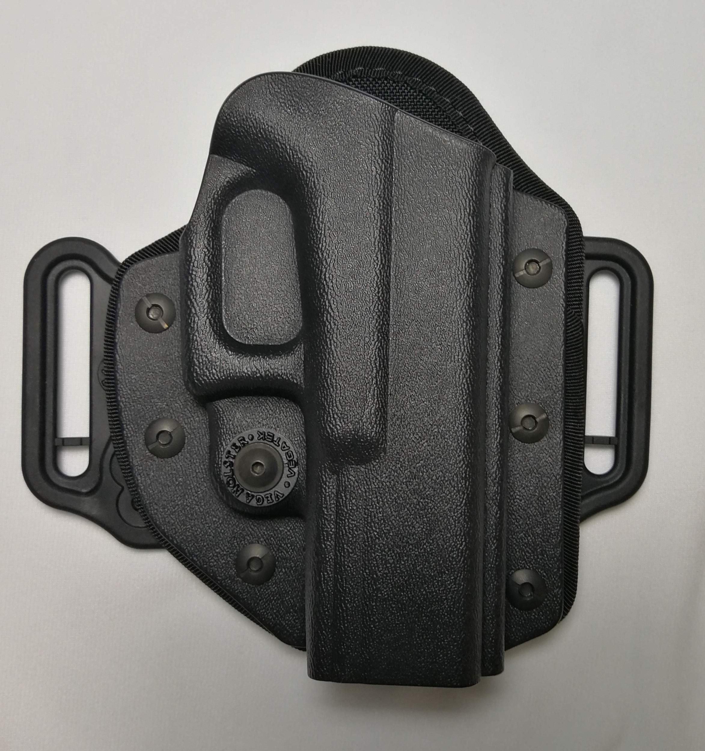 VEGA HOLSTER Fondina in polimero termoformato da Cintura VHH8 Pancake Nera