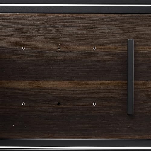 Miniatura 12 de Crosley Furniture Provo - Soporte para tocadiscos con almacenamiento para discos de vinilo, negro matemarrón