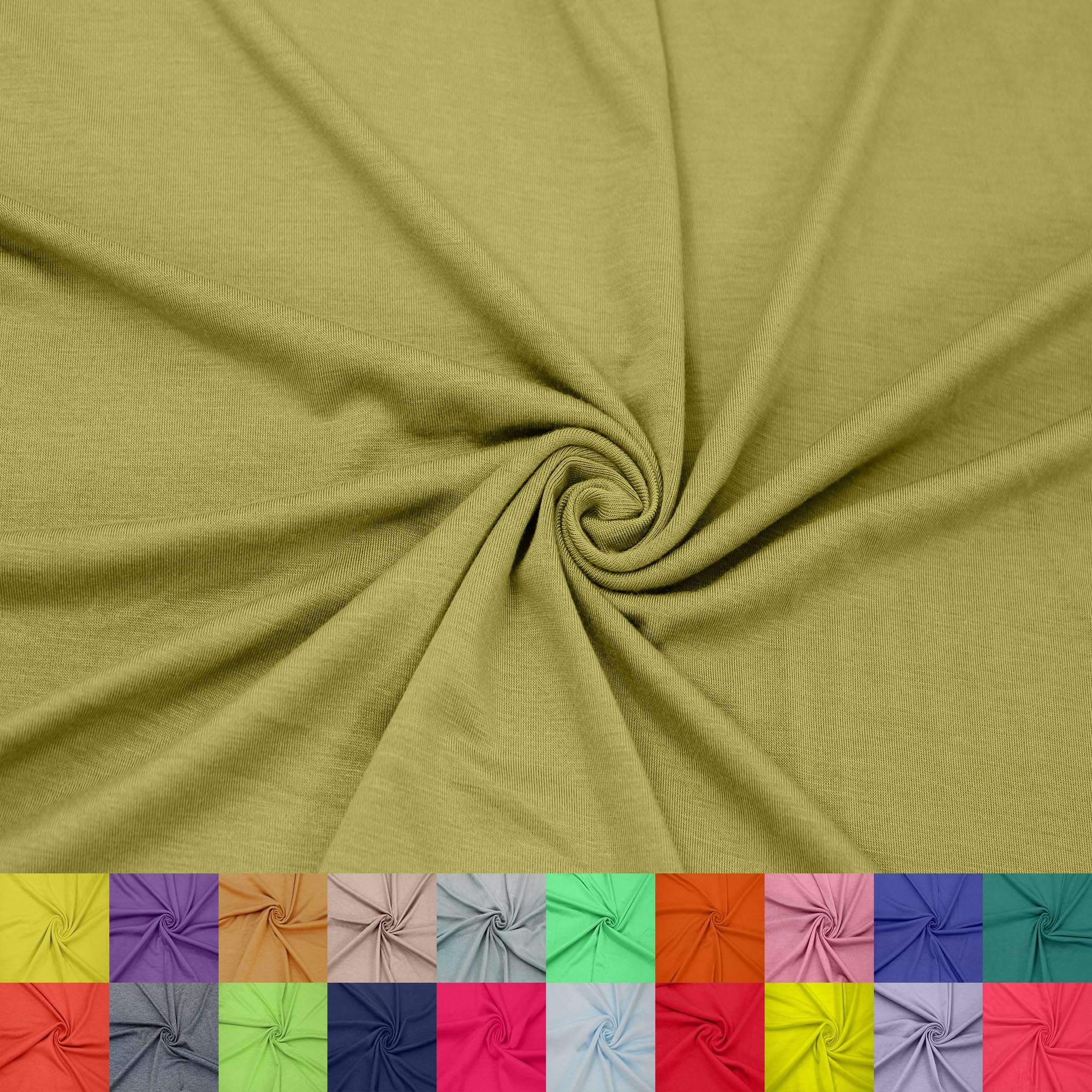 60" Wide Rayon Spandex Jersey Knit Fabric by The Yard - 4-Way Stretch, 200GSM, Medium Weight -Soft & Breathable - Apparel, Accessories, Maternity & Decorations — view 46