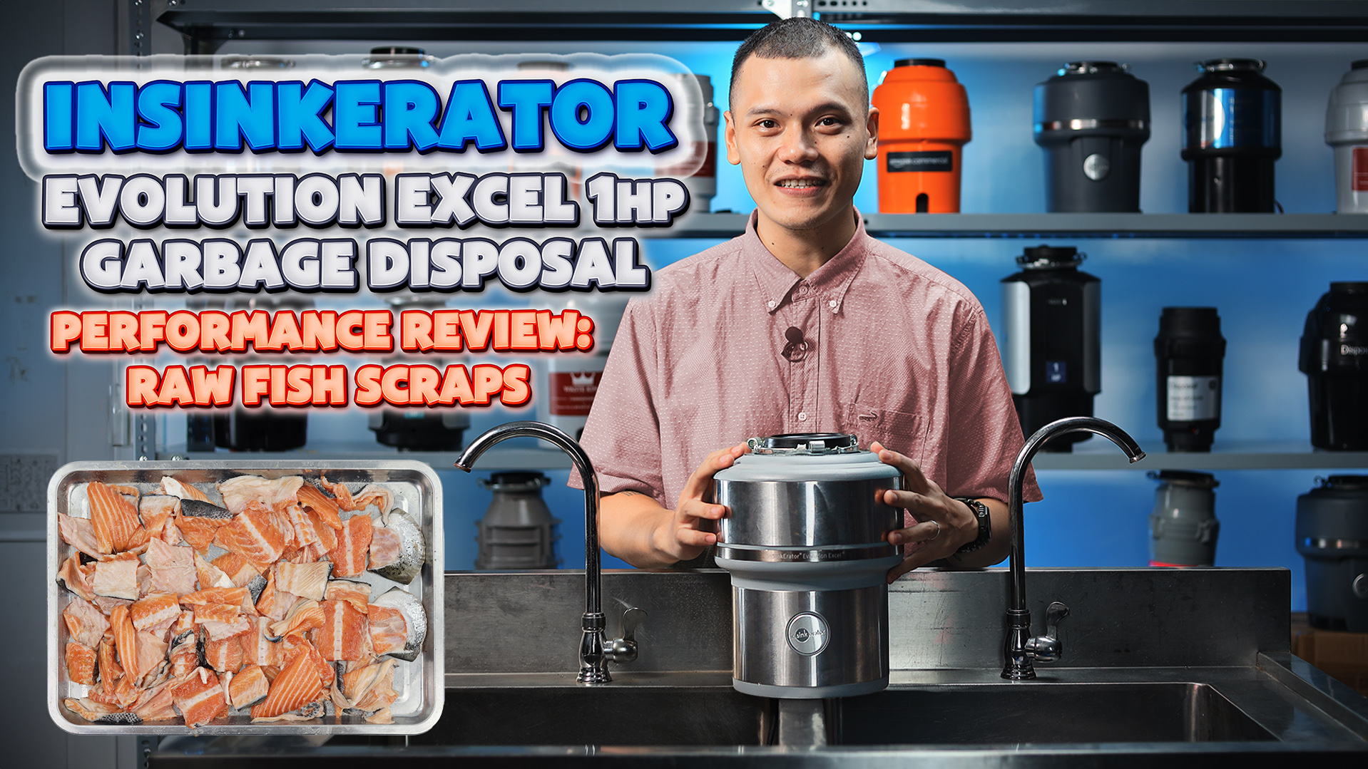 Watch InSinkErator Evolution Excel Performance Review& Raw Fish Scraps ...