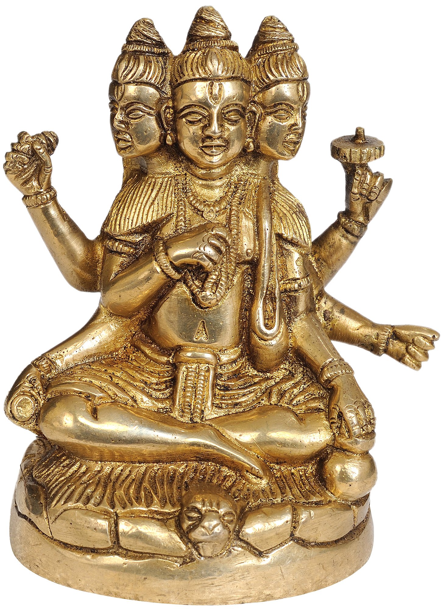 Exotic India Dattatreya - mosiężna statuetka