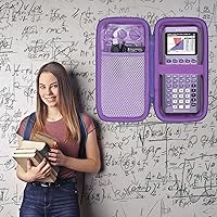 Vista 9 de co2CREA Estuche de transporte para calculadoras gráficas a color Texas Instruments TI-84 Plus CE Python Enhanced/TI-84/TI-Nspire CX II CAS/TI-Nspire