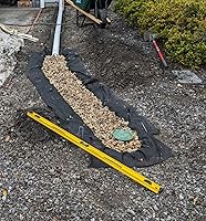 Vista 6 de Sandbaggy - Rollo de tela geotextil no tejida resistente para paisaje, fabricado en Estados Unidos, barrera ligera contra malezas, protección UV