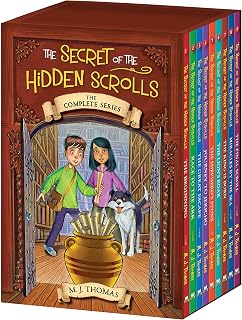 The Secret of the Hidden Scrolls: Complete 9-Book Biblical Adventure Series Box Set for Kids Ages 6-9 by M.J. Thomas