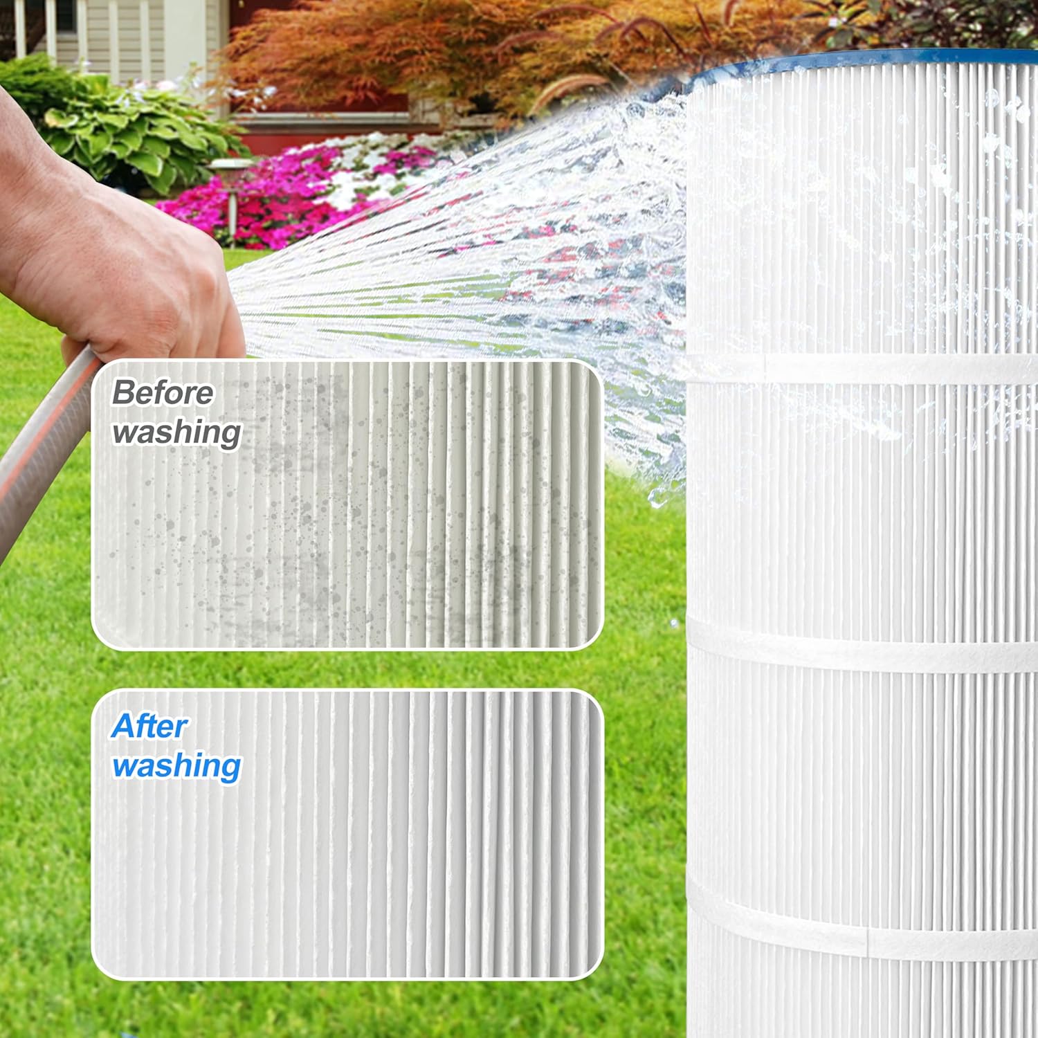 W3C17502 175 Sq.Ft. Pool Filter Compatible with Hayward StarClear Plus - Image 5