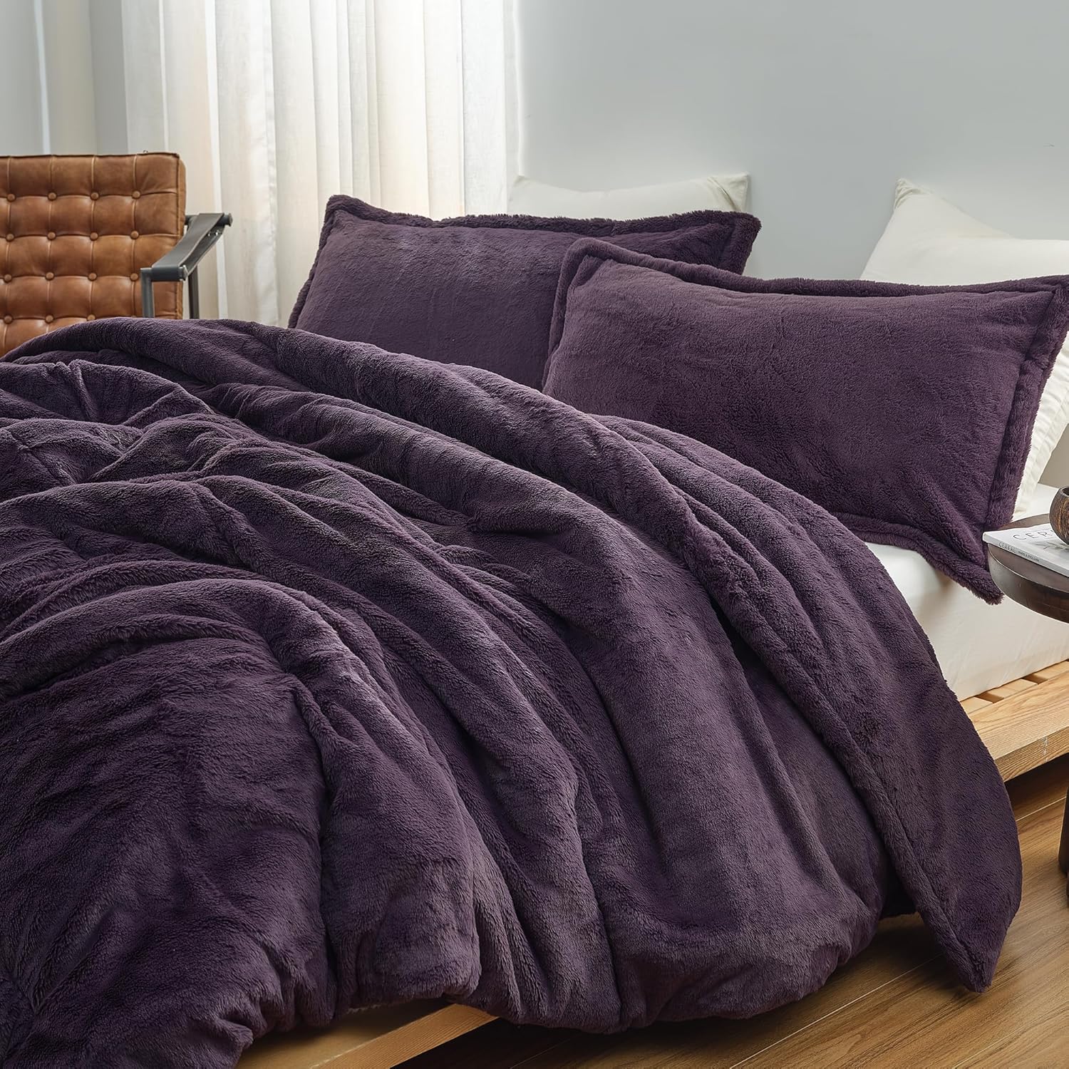 Coma Inducer I Am Bed Serious Oversized Queen Comforter Set - Nightshade Purple