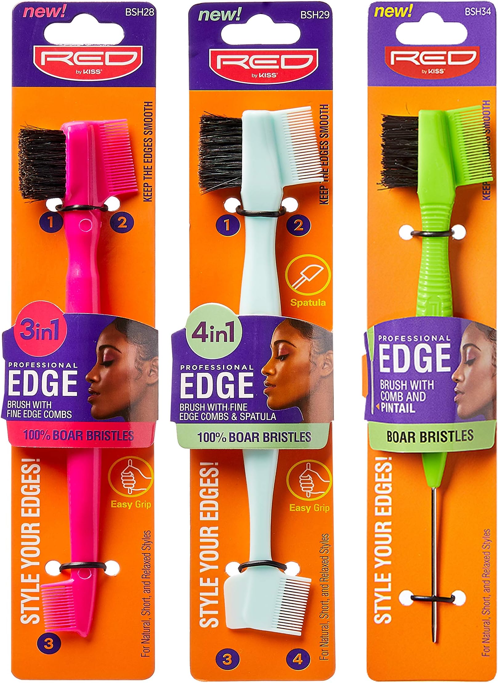 Red by Kiss Ultimate Edge Fixer Professional Boar Hair