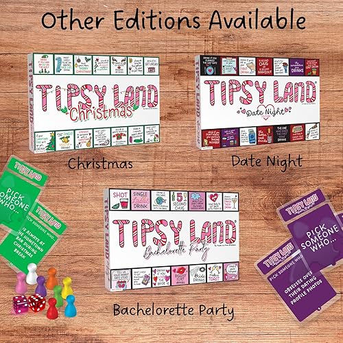 Miniatura 8 de TIPSYLAND Original Edition  Producto Oficial  Divertido juego de mesa para adultos  Juego de grupo para noches de juego, fiestas y más  Desafíos