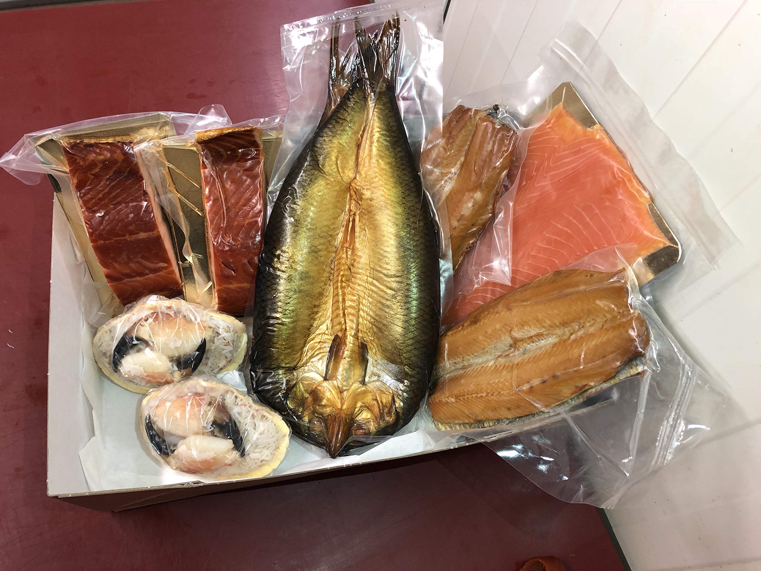 Buy Fresh Dressed Crab & Smoked Fish Box from Noble's of Whitby