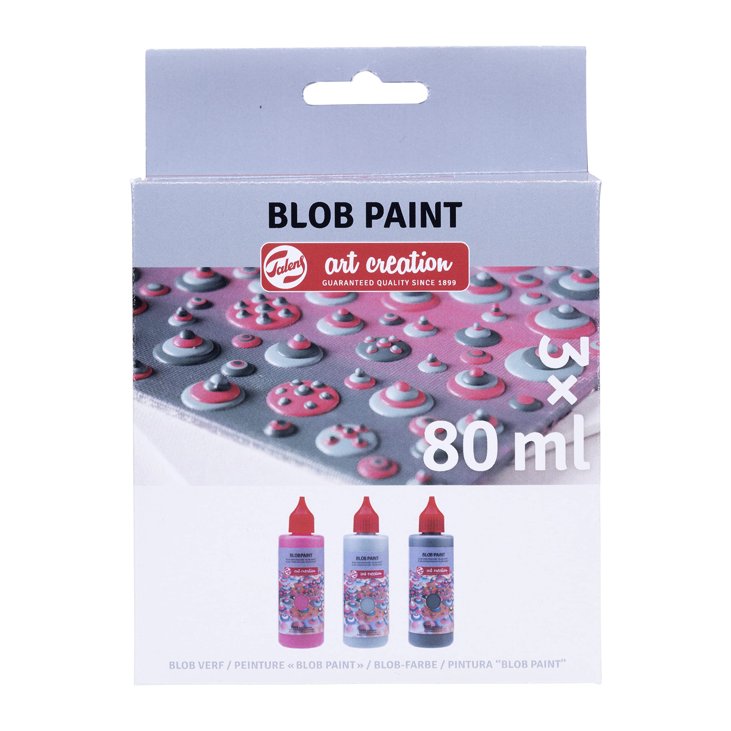 Talens Art Creation Blob Paint 3-Piece Set, Pink