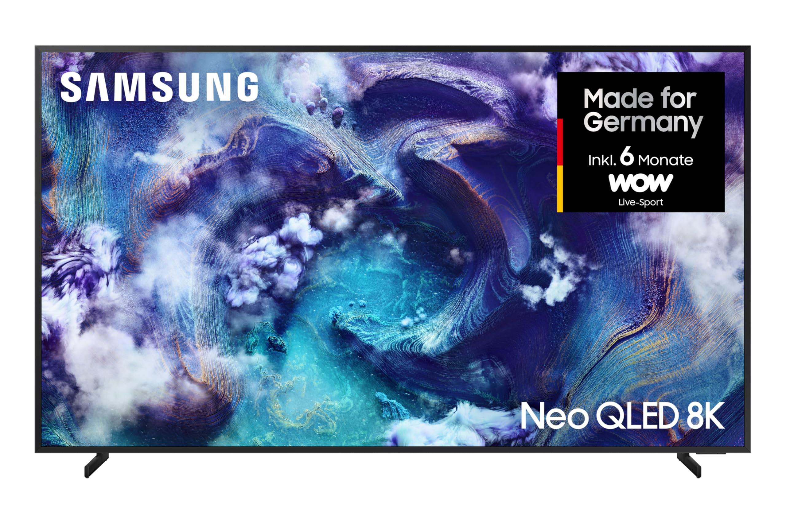 Samsung Neo QLED 8K QN900F 85 Zoll (214 cm) Mini LED Fernseher, Antireflexion, 8K AI Upscaling, Metal Frame Design, Knox Security, Dolby Atmos, Art Store Galerie, Samsung Vision AI Smart TV