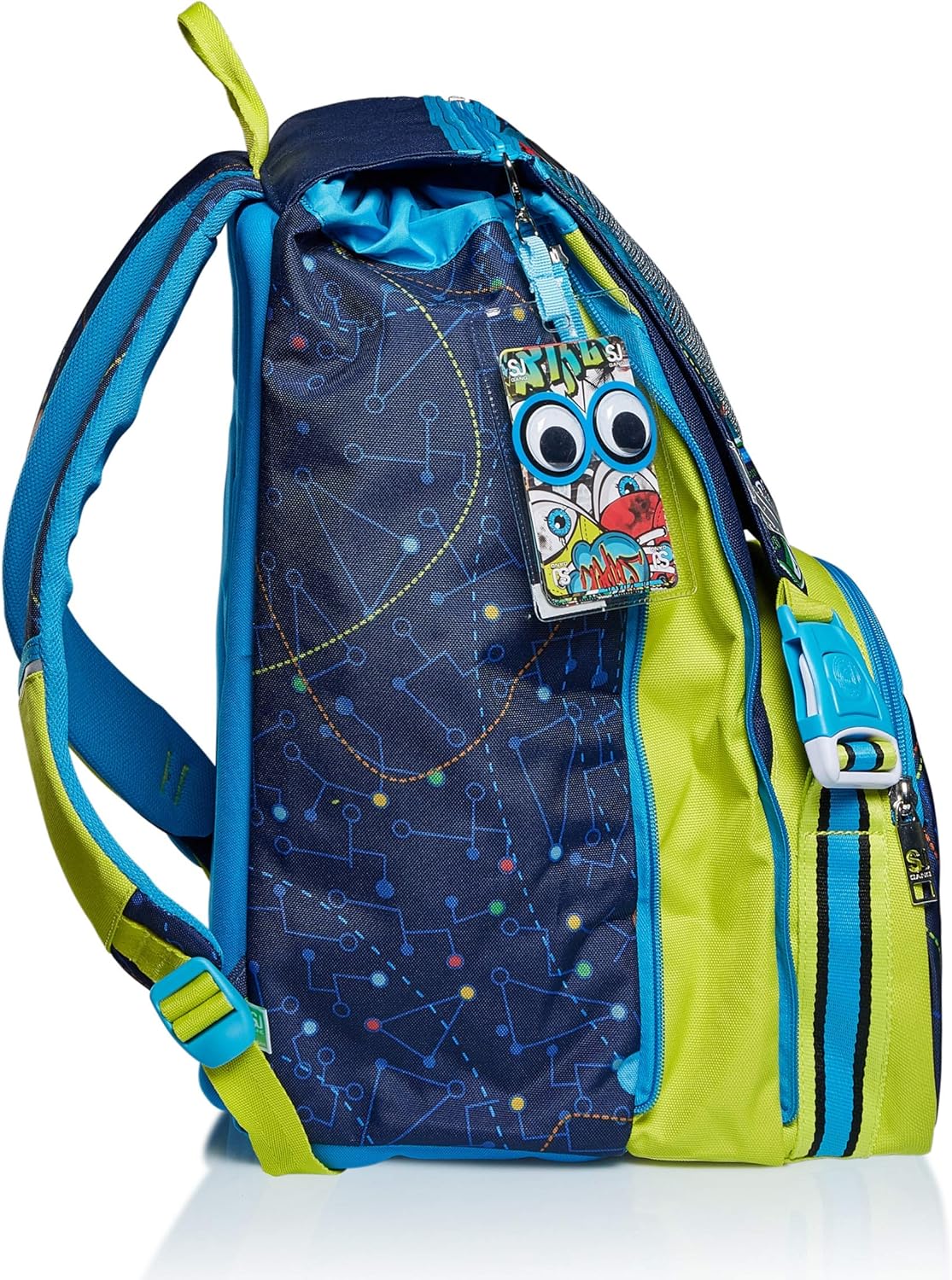 Seven Zaino Estensibile Big - Ledtech Boy, Zaino Bambini e ragazzi, Blu (Blue), Taglia unica Seven Zaino Estensibile Big - Ledtech Boy, Zaino Bambini e ragazzi, Blu (Blue), Taglia unica
