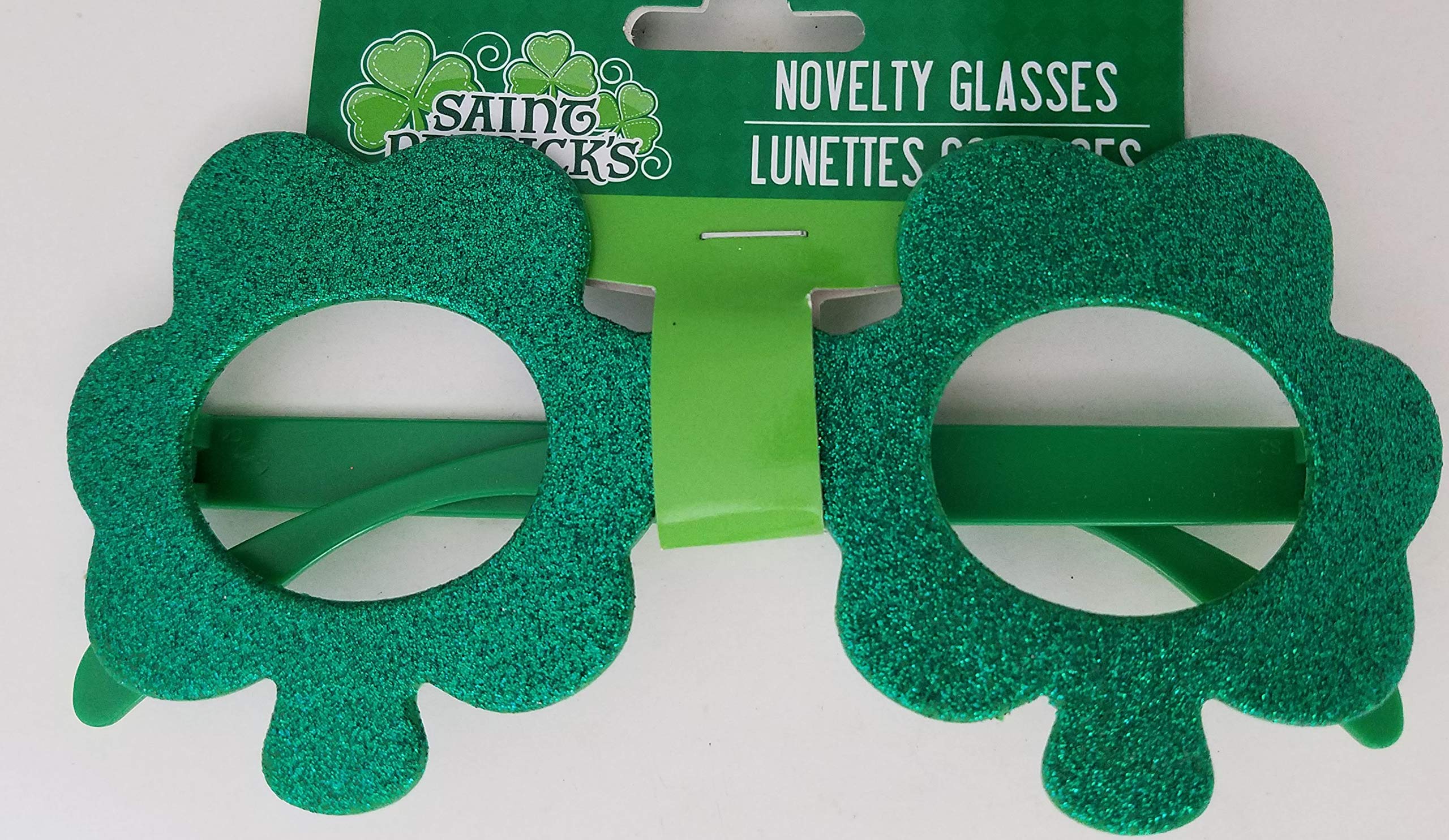 St. Patrick’s Day Ties, Necklaces, Bow Ties, Eye Glasses & Buttons, Select: Type (Eye Glasses Shamrocks)