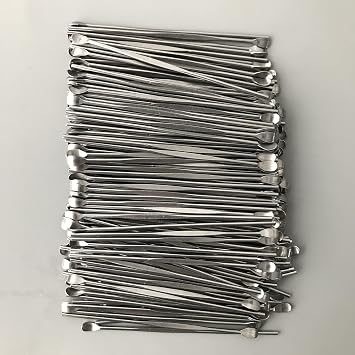 JOYWEE 200 pcs Ear Wax Removal Ear Cleansing Tool Sculpture Stainless Steel Ear Curette Ear Wax Remover Tool Pack 8CM Stainless Steel Wax Carving Tool the Art of Carving