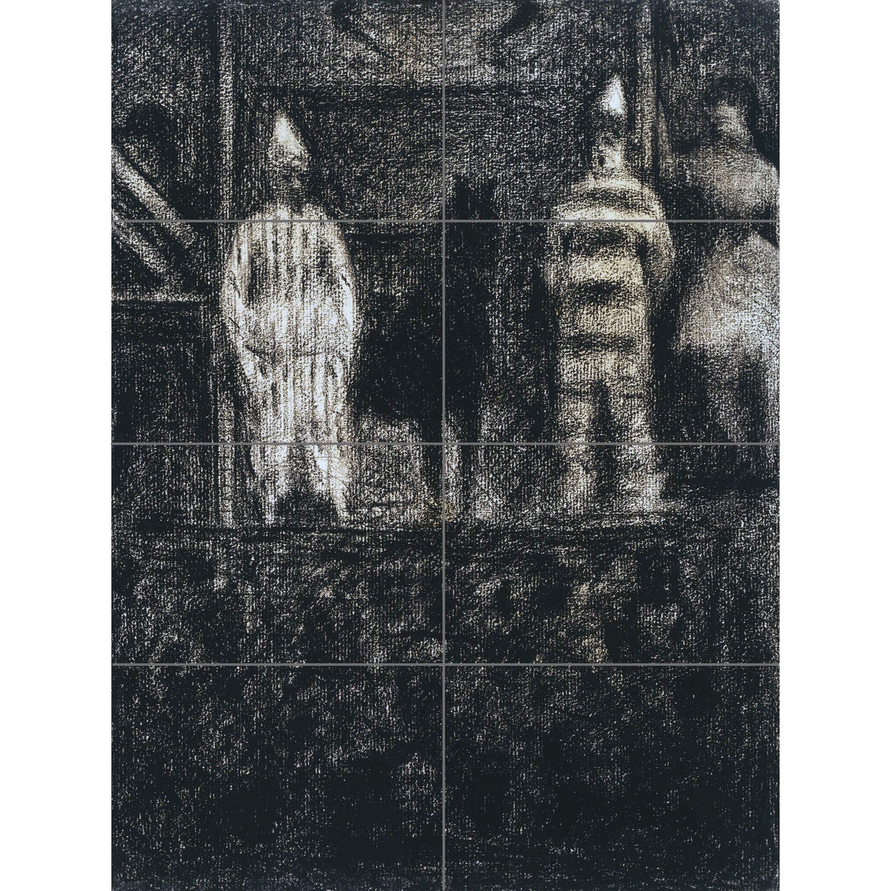 Artery8 Georges Pierre Seurat Sidewalk Show XL Giant Panel Poster (8 Sections)