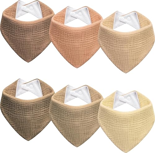 Miniatura 12 de Baberos de muselina para bebé, baberos de bandana para babeo para bebés niñas y niños, recién nacidos, niños pequeños, babeo y dentición Azul