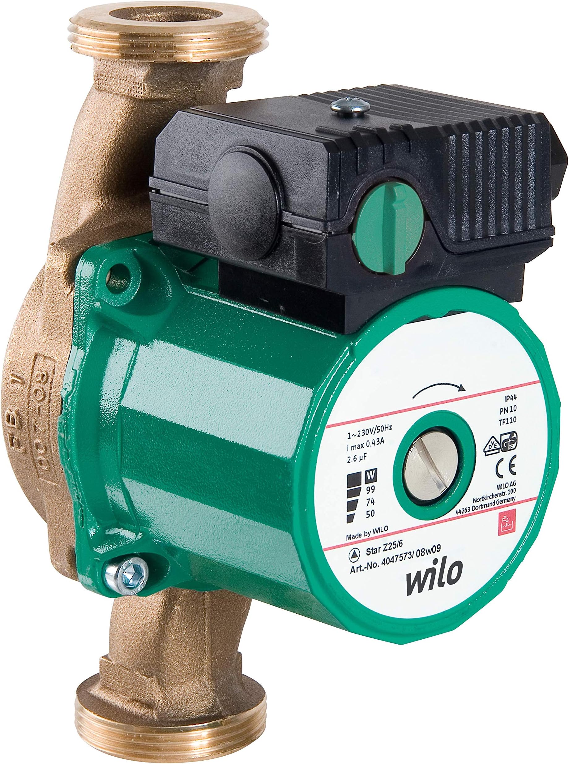 Wilo 4029062 Star-Z 25/2 EM 230V Domestic Hot Water Circulation Pump