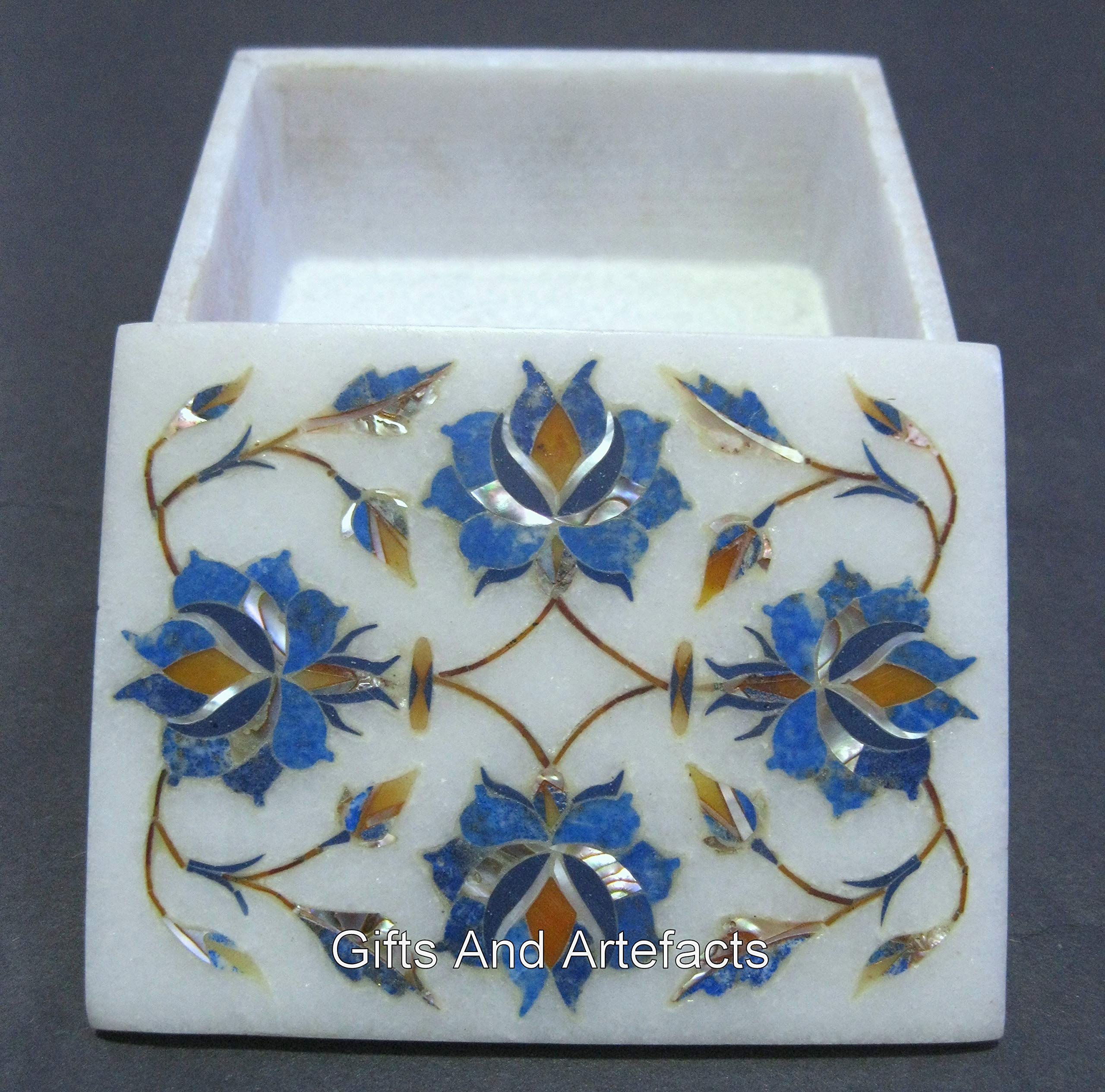 Boîte décorative en marbre et Pietra Dura le cadeau d'exception idéal