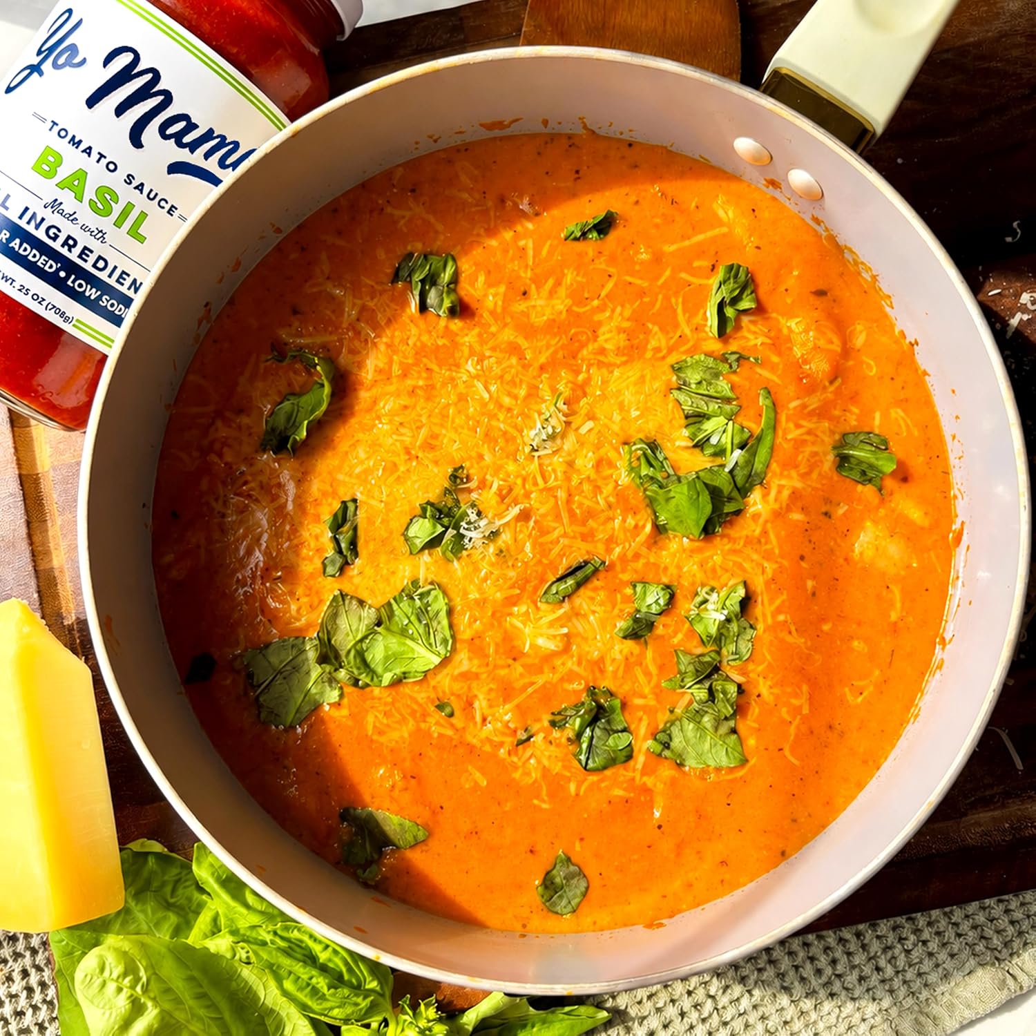 Yo Mama's Foods Keto Tomato Basil Pasta Sauce - Pack of (2) - No Sugar Added, Low Carb, Low Sodium, Vegan, Gluten Free, Paleo Friendly, and Made with Whole, Non-GMO Tomatoes image 4