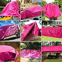 Vista 6 de STARPYNG -Lona de polietileno resistente, impermeable, resistente a los rayos UV, resistente a la intemperie, para automóviles, barcos, patios
