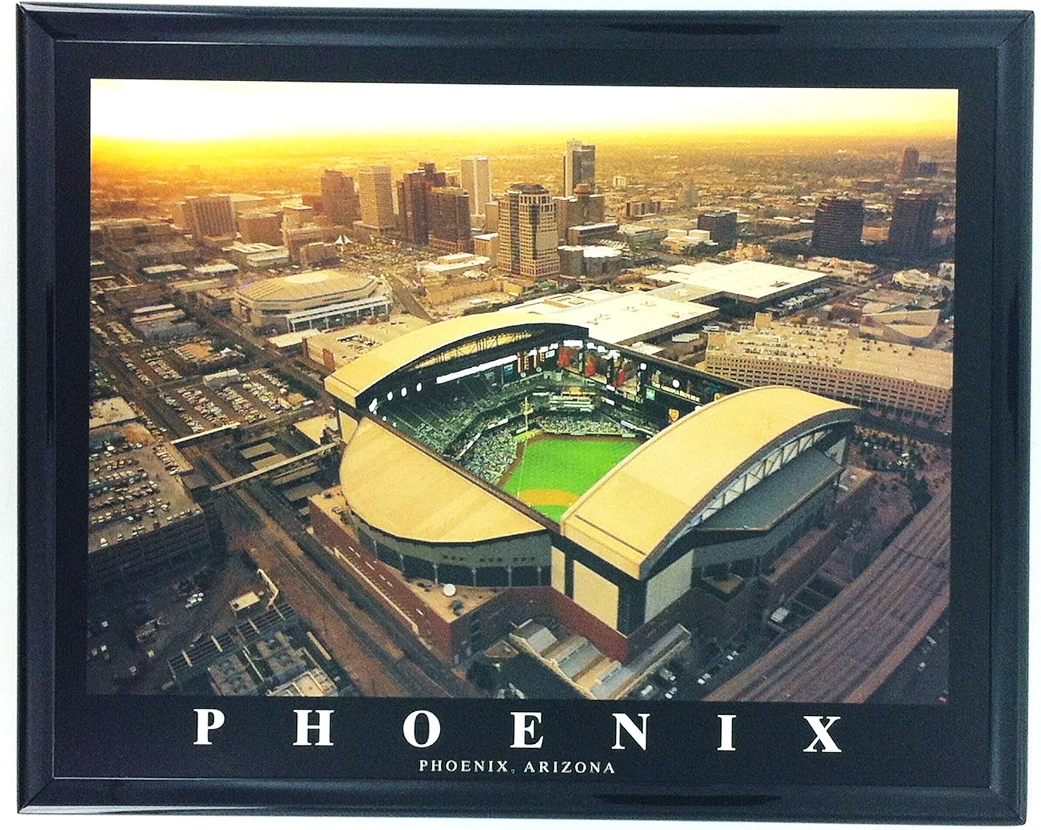 Arizona Diamondbacks Baseball Chase Field Framed Aerial Photo F7571A