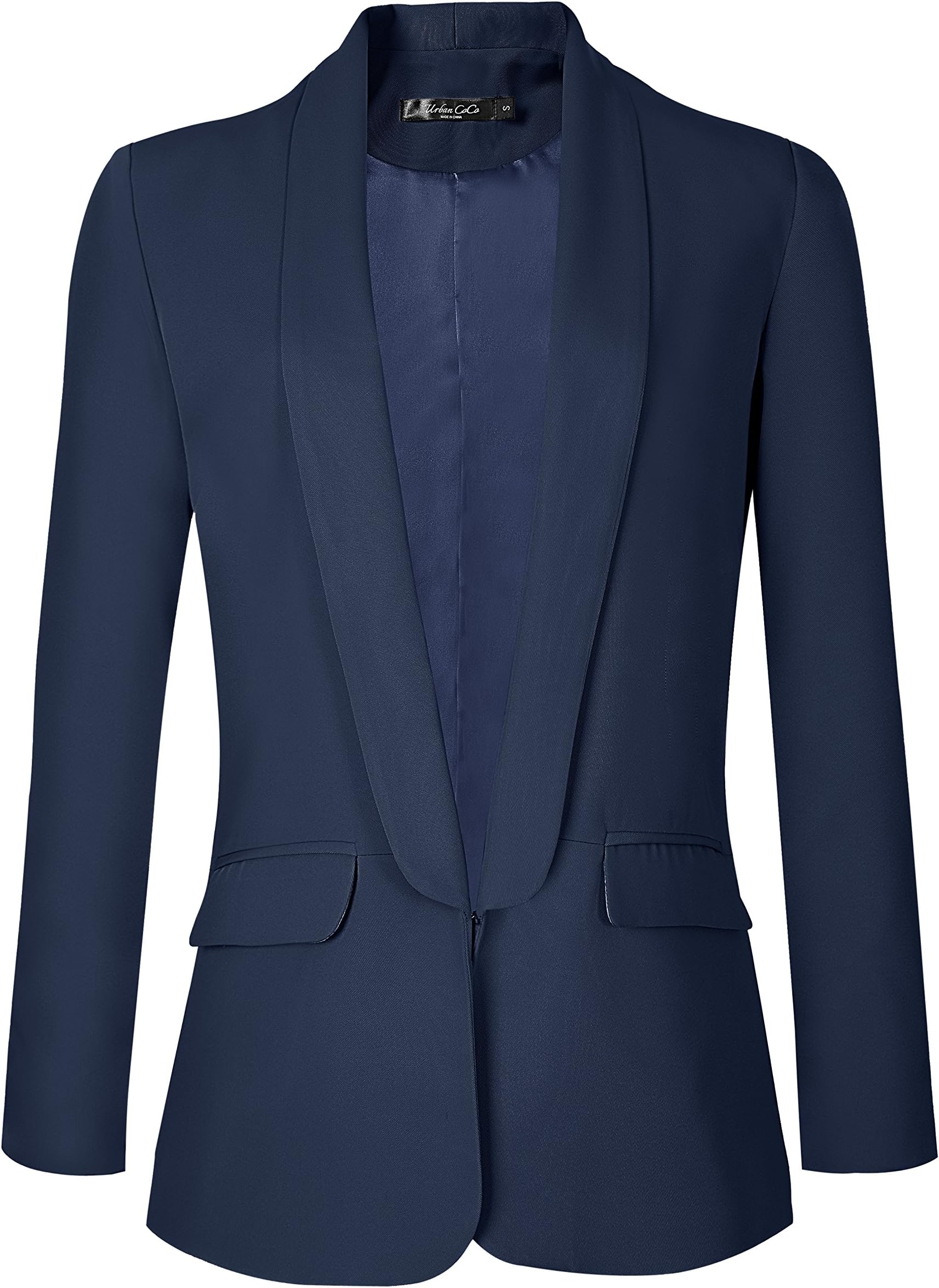 Urban CoCoWomen's Office Blazer Jacket Open Front
