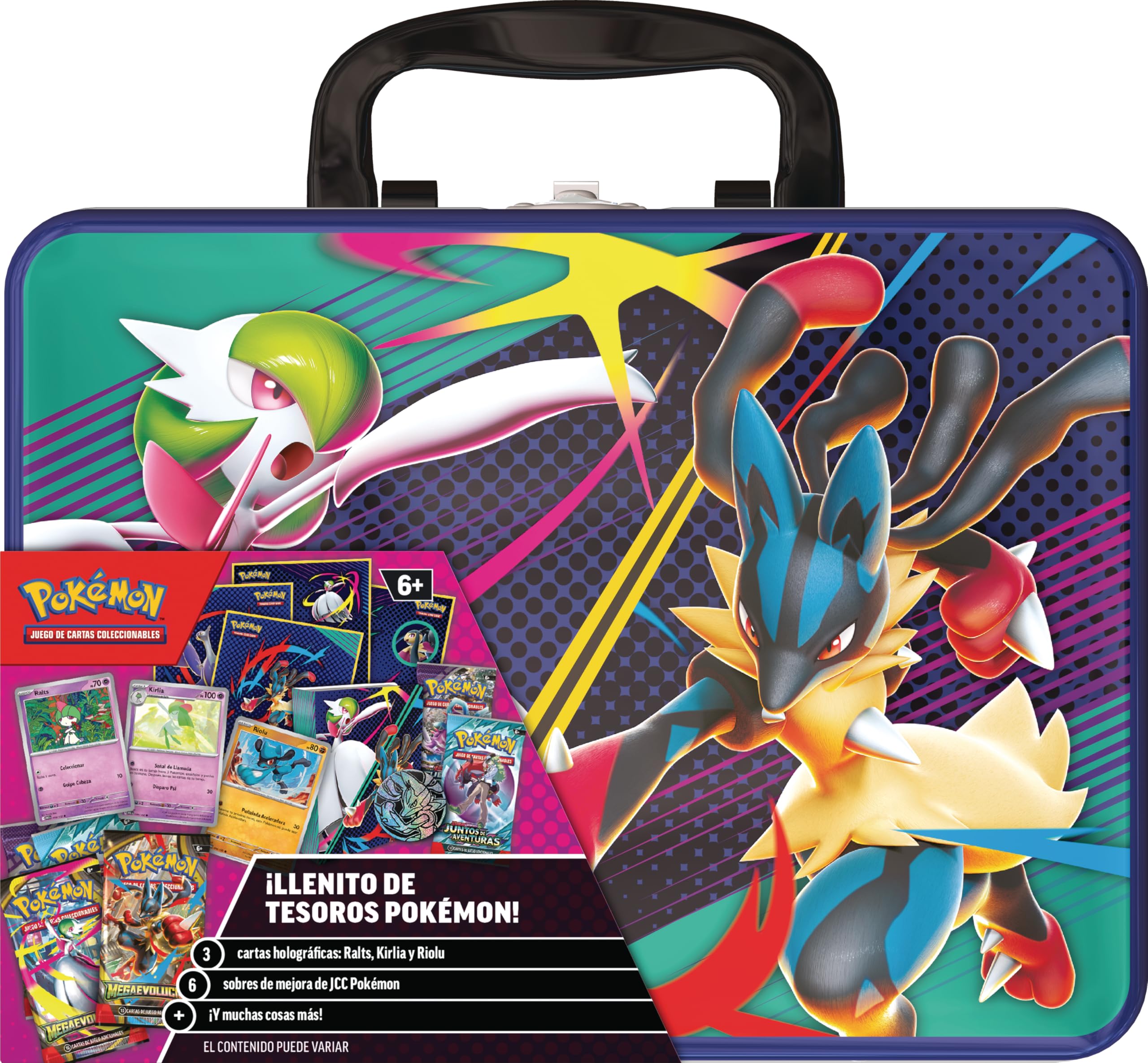 Pokémon: JCC Pokémon Mega-Gardevoir und Mega-Sammelkartenspiel (3 holografische Karten, 6 Boosterpacks und vieles mehr)