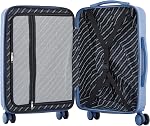 French Connection Unisex St. Martin Carry-on Luggage with Cup Holder/USB Ports Luggage- Carry-On Luggage