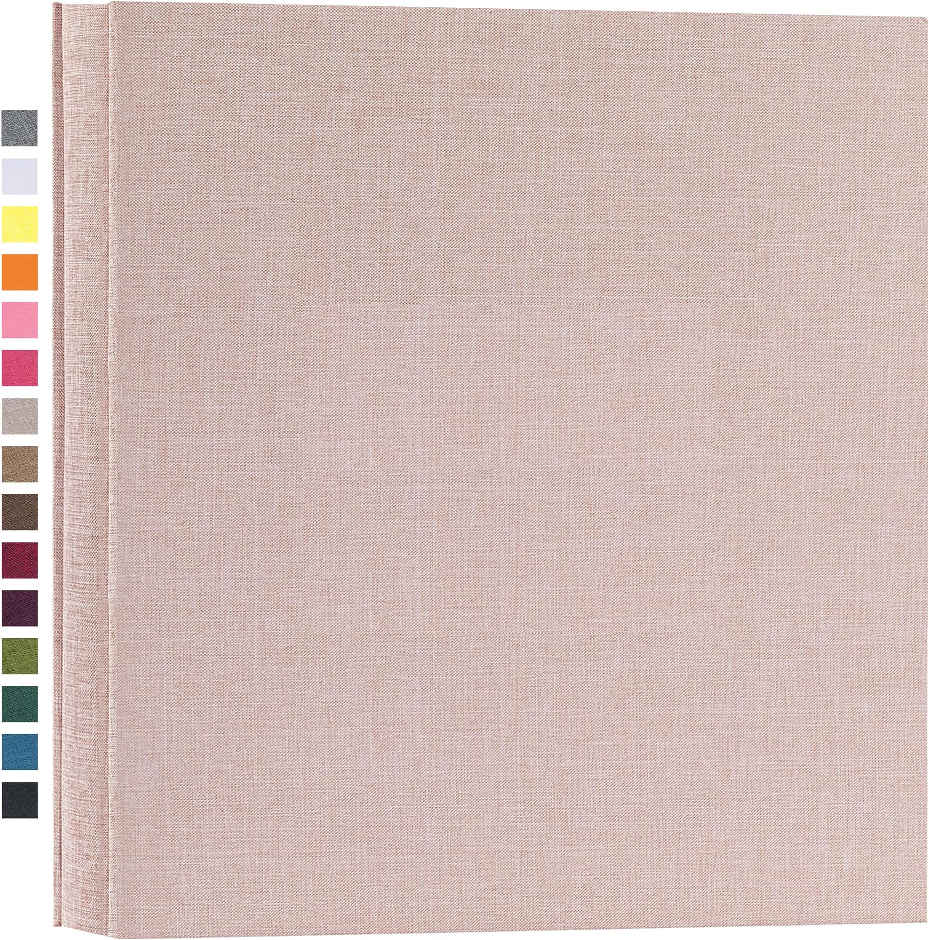 potricher Photo Album for 4x6 600 Photos Linen Cover Extra Large Capacity Picture Book for Family Wedding Anniversary and Baby (Beige)