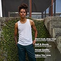 Vista 6 de Hanes X-Temp Performance - Camiseta sin mangas para hombre, absorbe la humedad, paquete de 2
