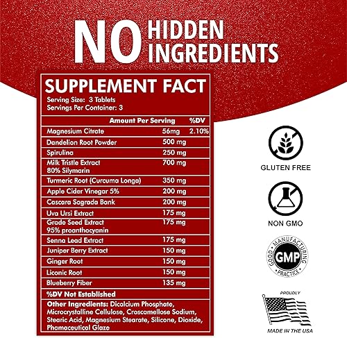 Miniatura 3 de VITINITY 3 días de desintoxicación - píldoras naturales de desintoxicación de todo el cuerpo - Limpieza de colon para la salud digestiva -