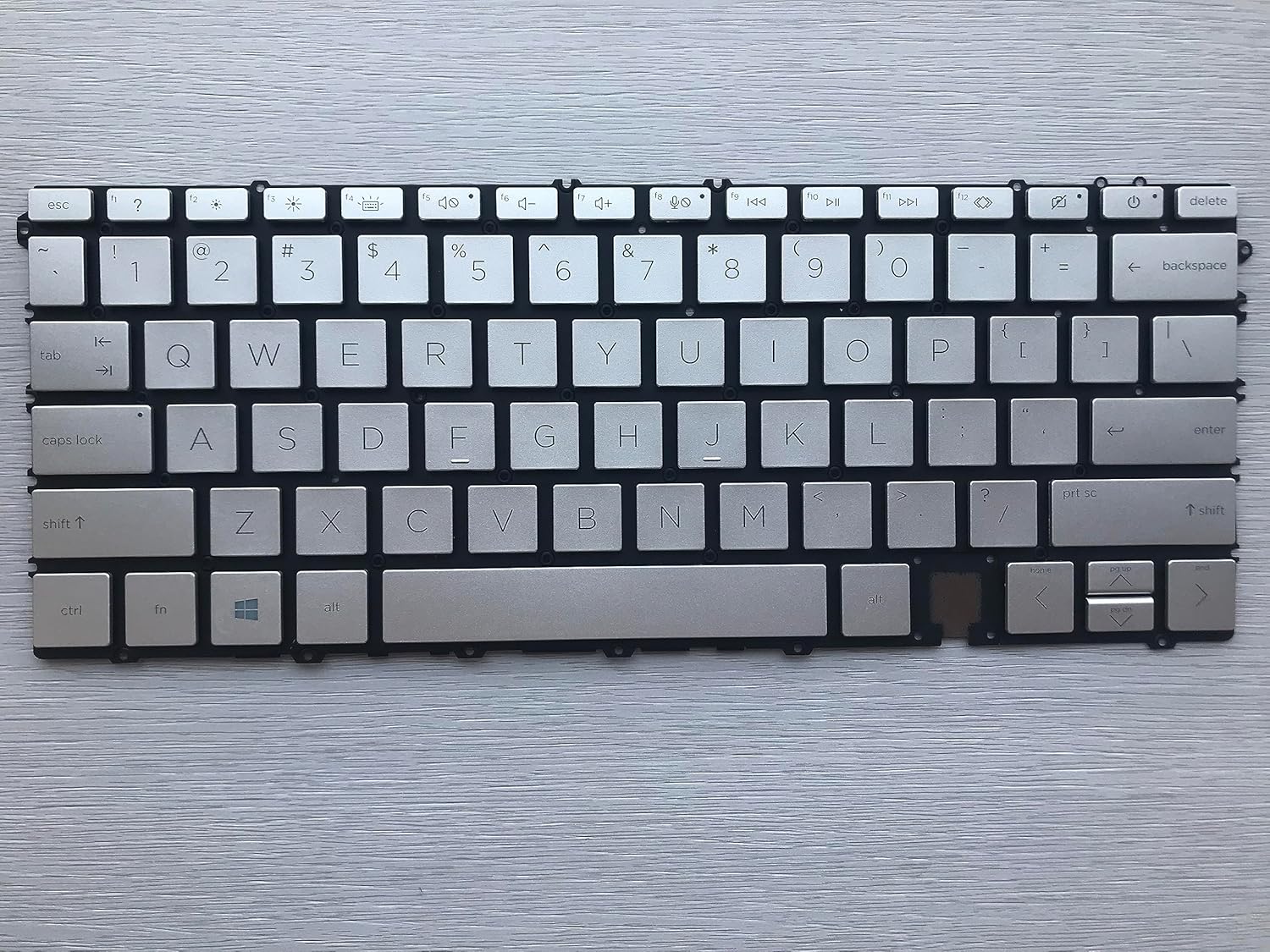 Original New for HP Spectre x360 14-ef 14-ef2013dx 14-ef0013dx US Backlit 13.5 Home & Business 2-in-1 Laptop Keyboard Gray (Gray)