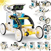 Vista 8 de Juguetes de Robot Solar Educativo STEM 13 en 1 para edades de 8 a 12 años, kit DIY de robots de experimentos científicos de construcción, regalos