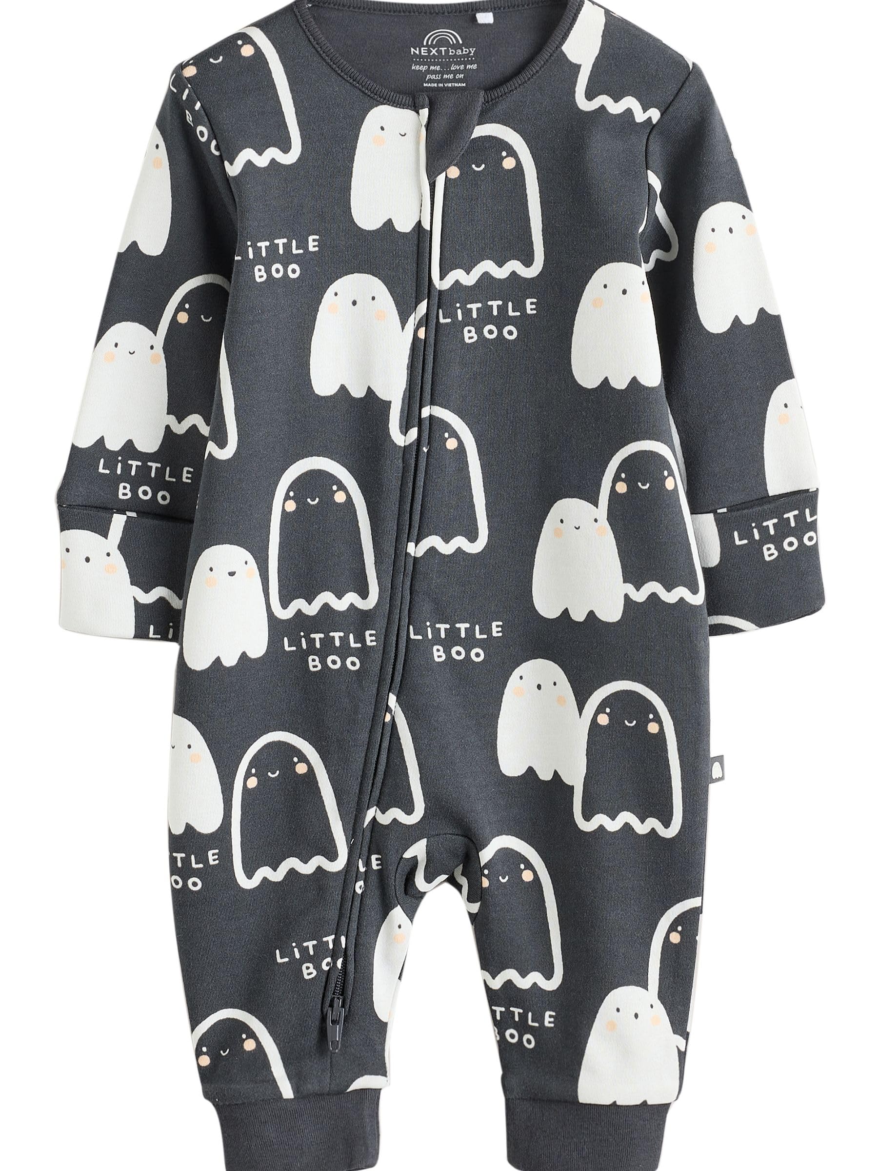 Petit Bateau BÉBÉ BERO DORS BIEN ZIP UNISEX - Kruippakje - Marshmallow